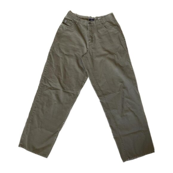 Vintage 90s Nevada Straight Leg Khaki Denim Pants - Picture 1 of 6